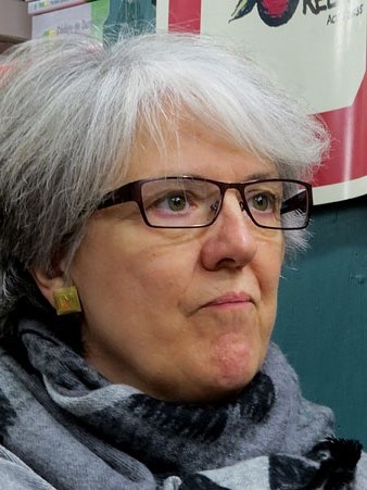 L'escriptora Maria Merc&egrave; Roca, durant la presentaci&oacute;