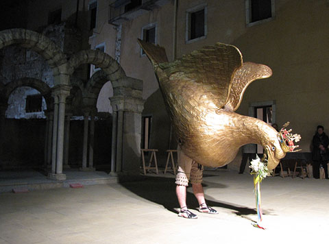 Salutaci&oacute; final del ball de l'&Agrave;liga de Girona, a la terrassa del Museu d'Hist&ograve;ria