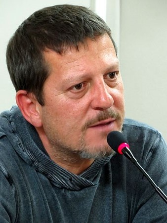 El llibreter Pere Rodeja durant la presentaci&oacute;