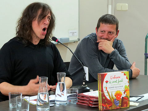 Gerard Quintana i Pere Rodeja durant la presentaci&oacute;