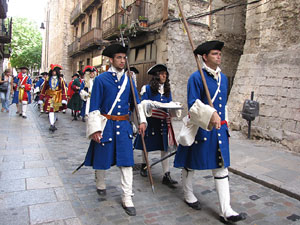 Sortida de la bas&iacute;lica de Sant Feliu