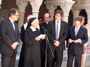 Inauguraci&oacute; de la restauraci&oacute; del claustre de Sant Daniel