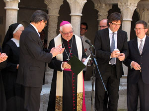 Inauguraci&oacute; de la restauraci&oacute; del claustre de Sant Daniel