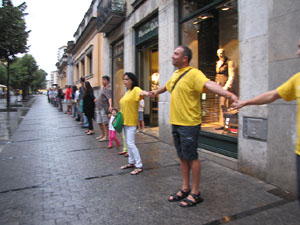 Via catalana. Cadena del Giron&egrave;s