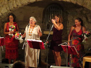 17a Jornada Europea de la Cultura Jueva. Concert de Rosa Zaragoza amb Rus&oacute; Sala, Gabriela Ahumada i Tamara Prezek