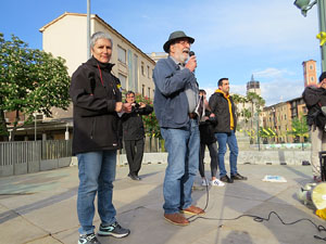 Manifestaci&oacute; de l'1 de maig a la pla&ccedil;a de l'U d'octubre de 2017