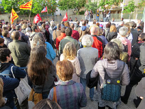 Manifestaci&oacute; de l'1 de maig a la pla&ccedil;a de l'U d'octubre de 2017