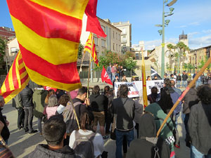 Manifestaci&oacute; de l'1 de maig a la pla&ccedil;a de l'U d'octubre de 2017