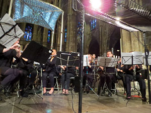 Concert de  l'orquestra Simf&ograve;nica i Conjunt de Vent de l'Institut Guilford, de New Haven, Connecticut a la catedral de Girona