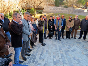 Instal&middot;laci&oacute; de setze llambordes Stolpersteine per recordar els gironins deportats als camps de concentraci&oacut