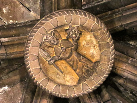 Clau de volta de la capella de Santa Caterina
