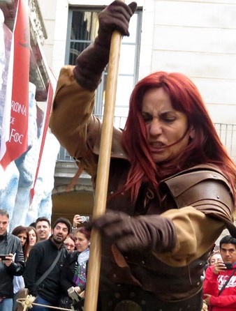 Combat a la pla&ccedil;a del Vi