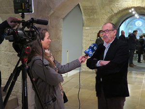 Inauguraci&oacute; de l'exposici&oacute; 1416-1417. La Catedral de Girona, una o tres naus?, al Col&middot;legi Oficial d'Arquitectes a Girona