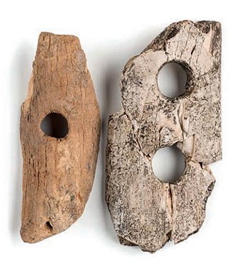 Separadors de fils per teixir. Os de bou. M&eacute,s gran: 8,5 x 4,4 x 1 cm