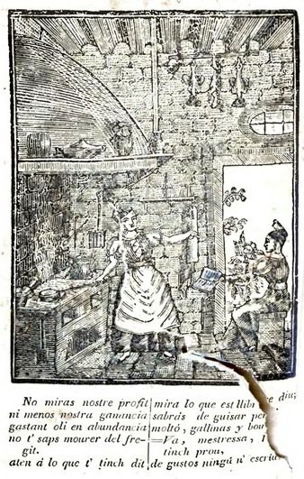 La cuynera catalana, &oacute; sia reglas &uacute;tils, f&aacute;cils, seguras y econ&oacute;micas per cuynar b&eacute;. Escullidas dels Autors que millor han escrit sobre aquesta materia. Barcelona: Imprenta de la viuda Torras, 1851-1855