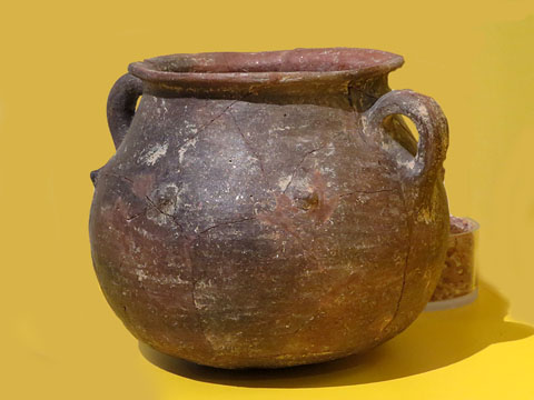 Olla. Cer&agrave;mica a m&agrave;. &Egrave;poca ib&egrave;rica, segle III aC. Mas Gus&oacute;, Bellcaire d'Empord&agrave;