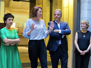 Inauguraci&oacute; de l'exposici&oacute; A la taula d'Estelina, al Museu d'Hist&ograve;ria dels Jueus de Girona