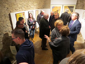 Inauguraci&oacute; de l'exposici&oacute; homenatge a Antoni Var&eacute;s al Celler del Museu d'Hist&ograve;ria de Girona 