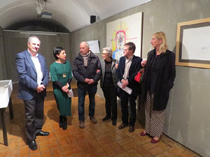 Inauguraci&oacute; de l'exposici&oacute; d'obres de Dami&agrave; Escuder al Museu d'Hist&ograve;ria de Girona 