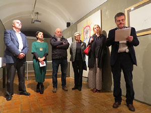 Inauguraci&oacute; de l'exposici&oacute; d'obres de Dami&agrave; Escuder al Museu d'Hist&ograve;ria de Girona 