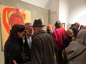 Inauguraci&oacute; de l'exposici&oacute; d'obres de Dami&agrave; Escuder al Museu d'Hist&ograve;ria de Girona 