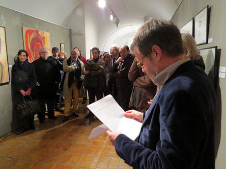 Inauguraci&oacute; de l'exposici&oacute; d'obres de Dami&agrave; Escuder al Museu d'Hist&ograve;ria de Girona