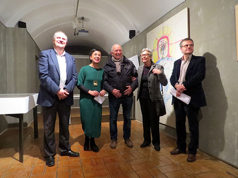 Preparant la inauguraci&oacute; de l'exposici&oacute;