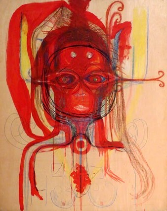 Sense t&iacute;tol. Ceres i pastels sobre fusta. 122,5 x 105 cm. Ca. 1980