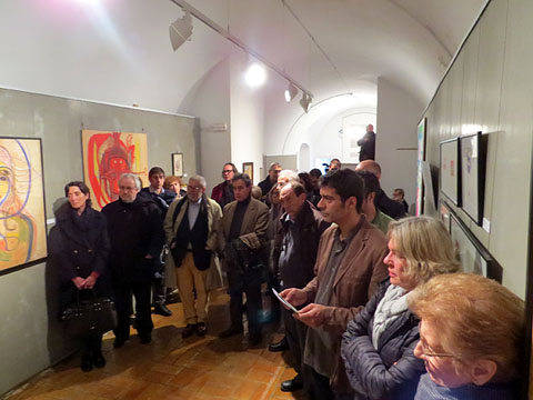 Inauguraci&oacute; de l'exposici&oacute; de Dami&agrave; Escuder