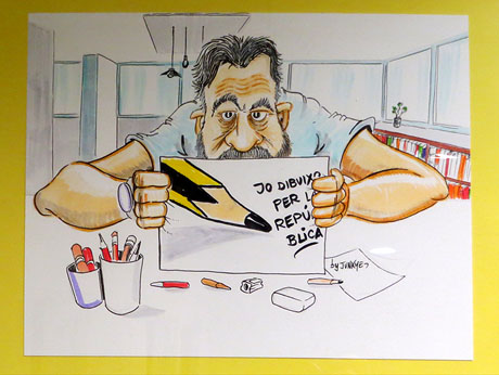 Inauguraci&oacute; exposici&oacute; de dibuixos de Jordi Juncosa