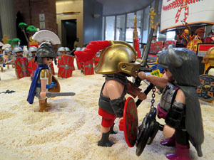 Fira de Girona. Fira de Playmobil de Girona organitzada per Esplay
