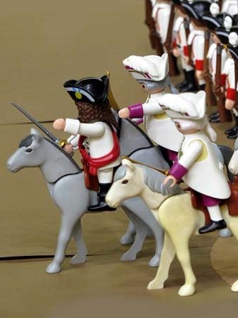 Detall del diorama '1713. Setges borb&ograve;nics als catalans', d'Eduard &Agrave;ngel S&aacute;nchez & Kilian Molina