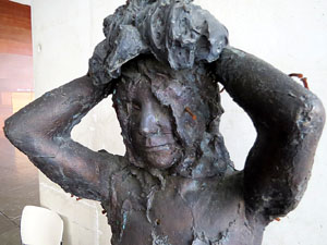 Exposici&oacute; 'Travessia. Un gest sobre textures i colors' de Dom&egrave;nec Fita a l'Auditori de Girona