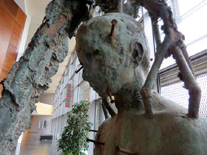 Exposici&oacute; 'Travessia. Un gest sobre textures i colors' de Dom&egrave;nec Fita a l'Auditori de Girona