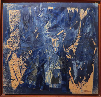 Plecs (a M&agrave;rius Torres). 2002. Mixta tauler. 60 x 60 cm