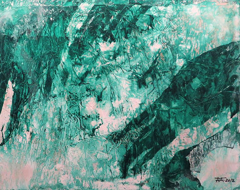 S&eacute;cs. 2012. Mixta tauler. 48 x 60 cm