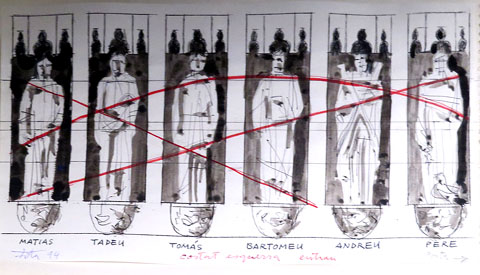 Projecte del grup escult&ograve;ric dels Ap&ograve;stols. 1994