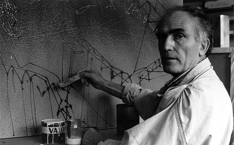 Dom&egrave;nec Fita treballant al seu estudi, 1991