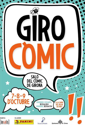 Cartell de la 1a. edici&oacute; de la fira del c&ograve;mic Giroc&ograve;mic