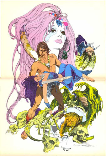 Cartell del personatge Wolff, dibuixat per Esteban Maroto, publicat al primer n&uacute;mero de la revista Dr&aacute;cula (1970)
