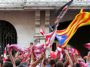 Celebraci&oacute; de l'ascens del Girona FC a primera divisi&oacute;
