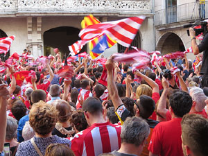 Celebraci&oacute; de l'ascens del Girona FC a primera divisi&oacute;