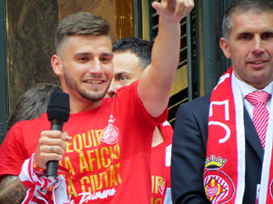 Celebraci&oacute; de l'ascens del Girona FC a primera divisi&oacute;