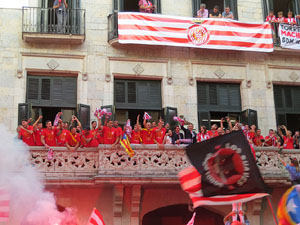 Celebraci&oacute; de l'ascens del Girona FC a primera divisi&oacute;