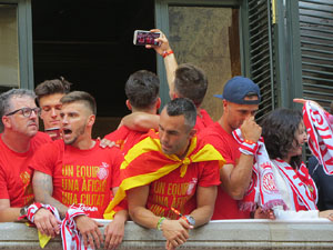 Celebraci&oacute; de l'ascens del Girona FC a primera divisi&oacute;