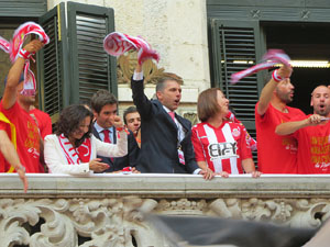 Celebraci&oacute; de l'ascens del Girona FC a primera divisi&oacute;