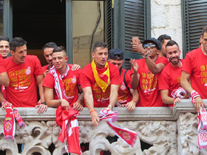 Celebraci&oacute; de l'ascens del Girona FC a primera divisi&oacute;