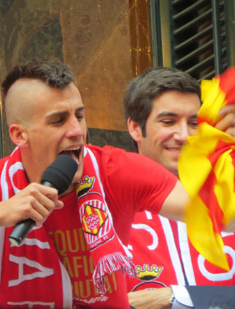 La celebraci&oacute; al balc&oacute; de l'Ajuntament