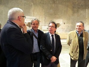 Inauguraci&oacute; de l'exposici&oacute; 140 anys dels mosaics romans de Bell-lloc al Museu d�Arqueologia de Catalunya