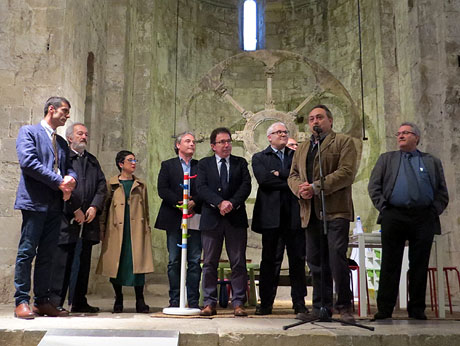 Inauguraci&oacute; de l'exposici&oacute; 140 anys dels mosaics romans de Bell-lloc al Museu d�Arqueologia de Catalunya a Sant Pere de Galligants